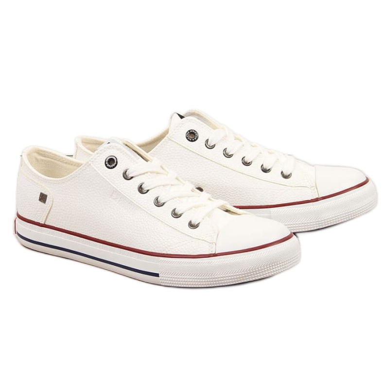 Adidași low-top cu piele ecologică Big Star M II174001 alb