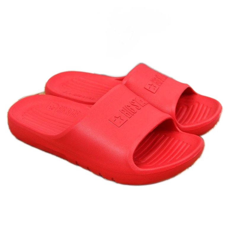 Papuci de spumă roșii Big Star Jr GG374809 alb roșu Papuci de spumă roșii Big Star Jr GG374809 alb roșu