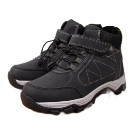 Pantofi de trekking negri Jr EVE321A alb negru Pantofi de trekking negri Jr EVE321A alb negru