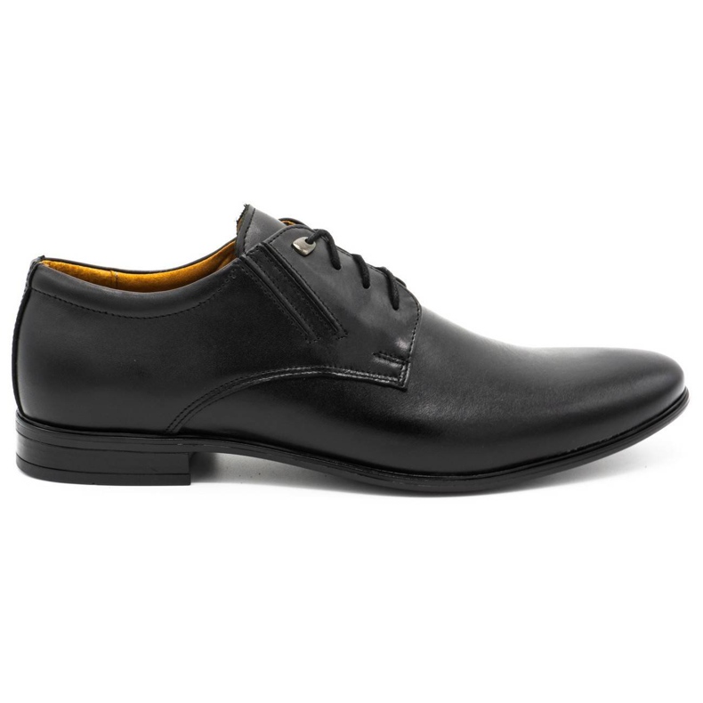 Pantofi de piele masculi negri negru
