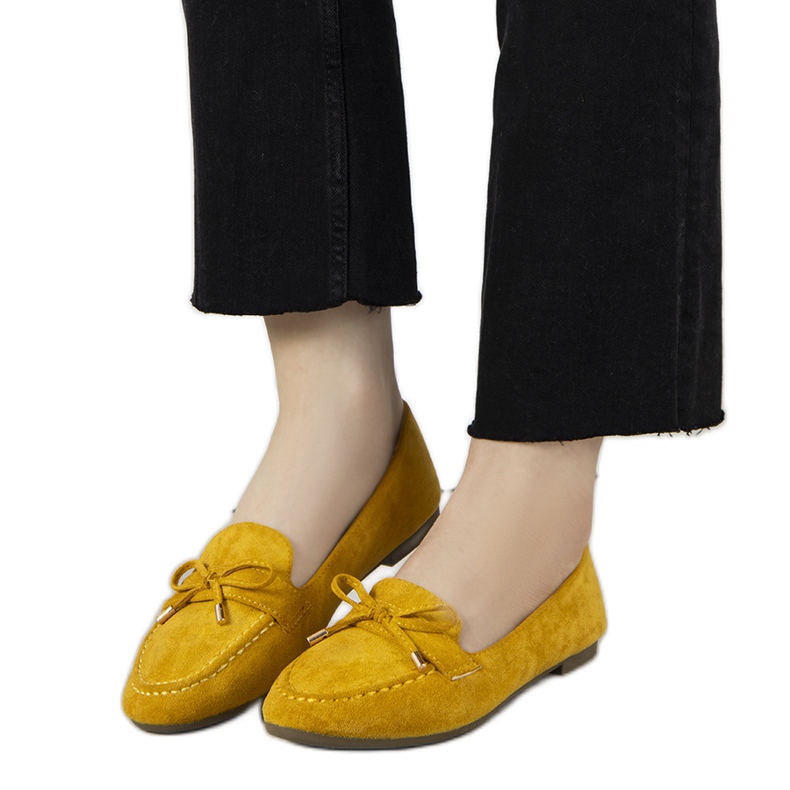 Mocasini cu muștar cu fund Asselin galben