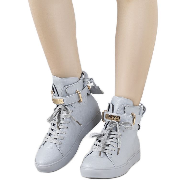 Cizme gri Evelien pentru femei