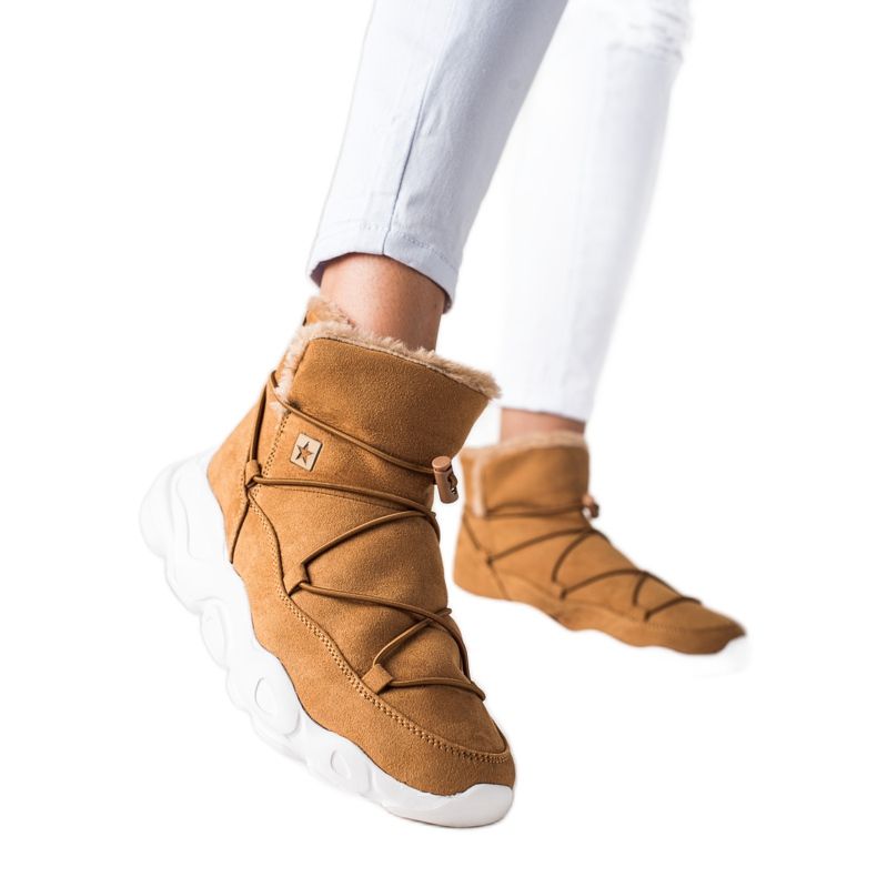 Cizme de zăpadă pentru femei Big Star II274266 maro Cizme de zăpadă pentru femei Big Star II274266 maro