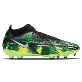 Pantof de fotbal Nike Phantom GT2 Academy Df Sw Mg M DM0719-003 multicolor verde Pantof de fotbal Nike Phantom GT2 Academy Df Sw Mg M DM0719-003 multicolor verde