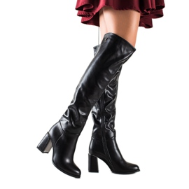 Goodin Cizme negre elegante negru Goodin Cizme negre elegante negru