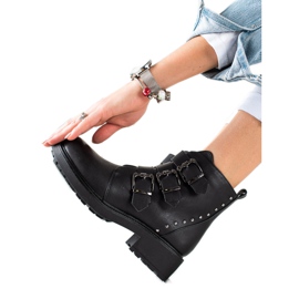 Anesia Paris Muncitori cu catarame negru Anesia Paris Muncitori cu catarame negru