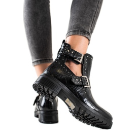 Bestelle Muncitori cu ornament cu cataramă negru Bestelle Muncitori cu ornament cu cataramă negru