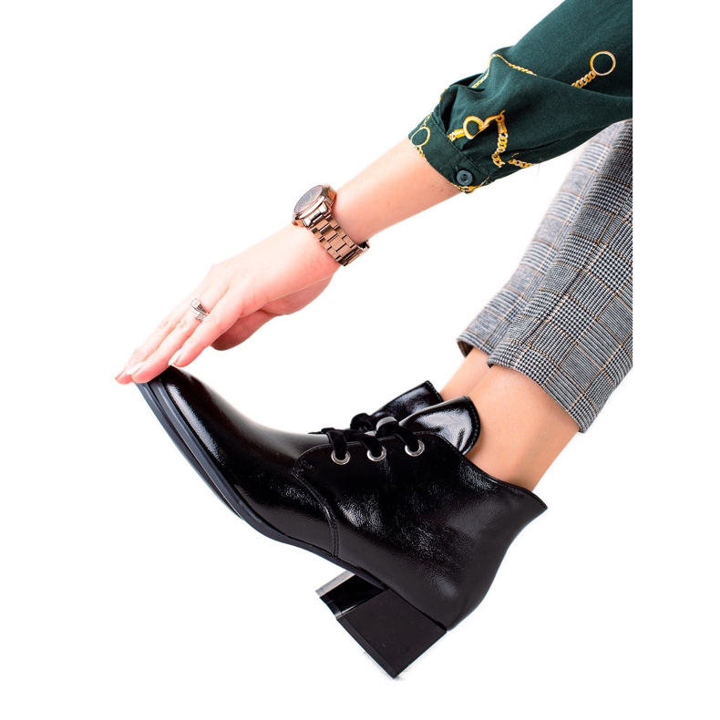 Cizme cu toc jos de la Sergio Leone negru