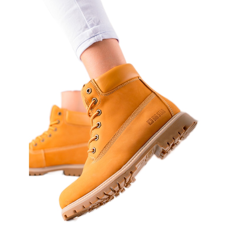 Ghete de drumeție damă Big Star II274447 maro galben