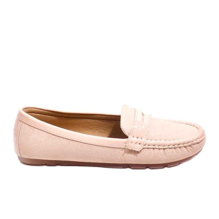 Mocasini roz cu cataramă FM2958-3