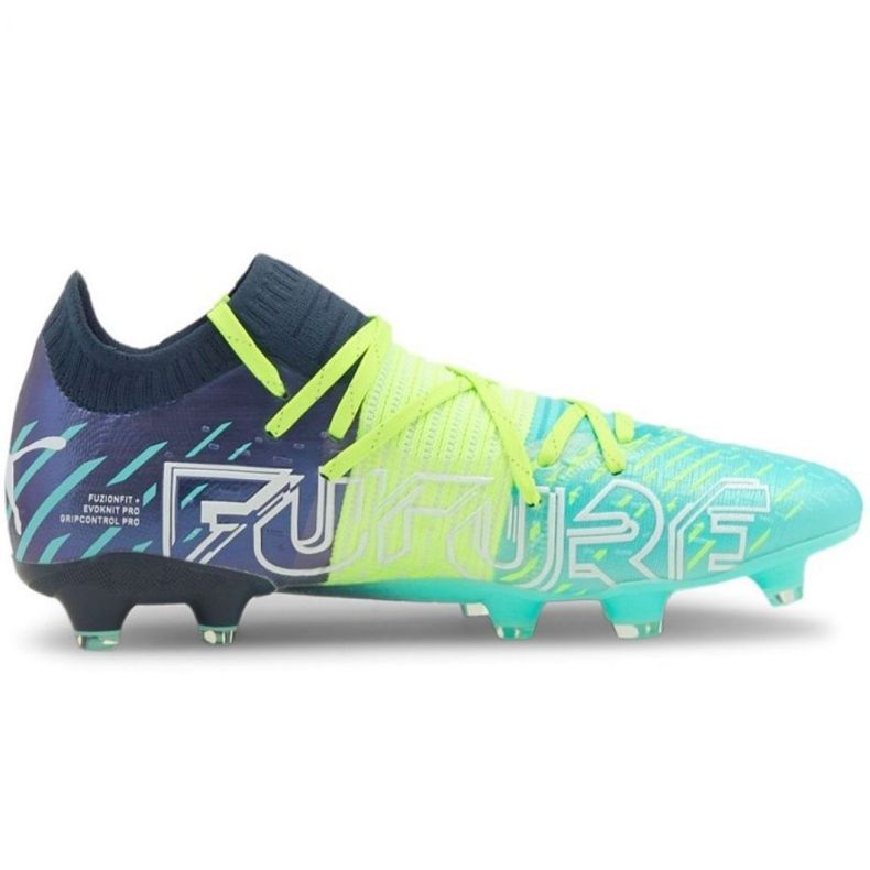 Ghete de fotbal Puma Futura Z 1.2 Fg Ag M 106476 03 albastru marin, multicolor verde Ghete de fotbal Puma Futura Z 1.2 Fg Ag M 106476 03 albastru marin, multicolor verde