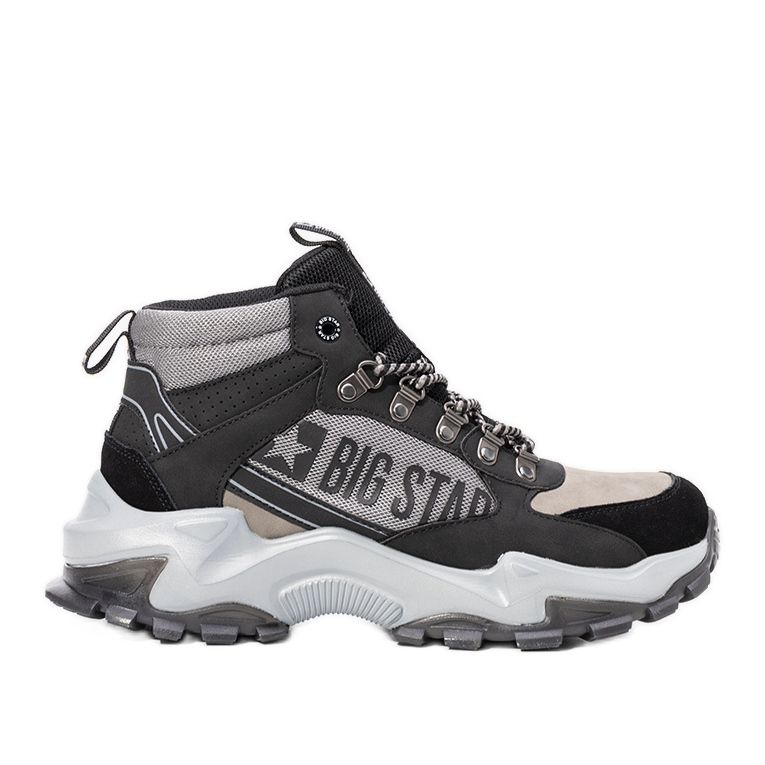 Tenisi Big Star pentru bărbați, negri și gri, Maclovio negru