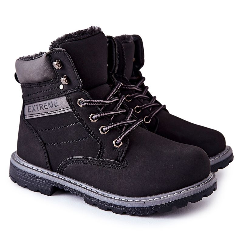 PA1 Morminte pentru copii Black Warmed Trappers negru