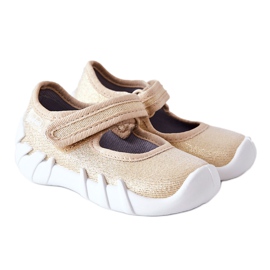 BEFADO S.A. Papuci de balerina Inblu Shiny 109P224 Gold