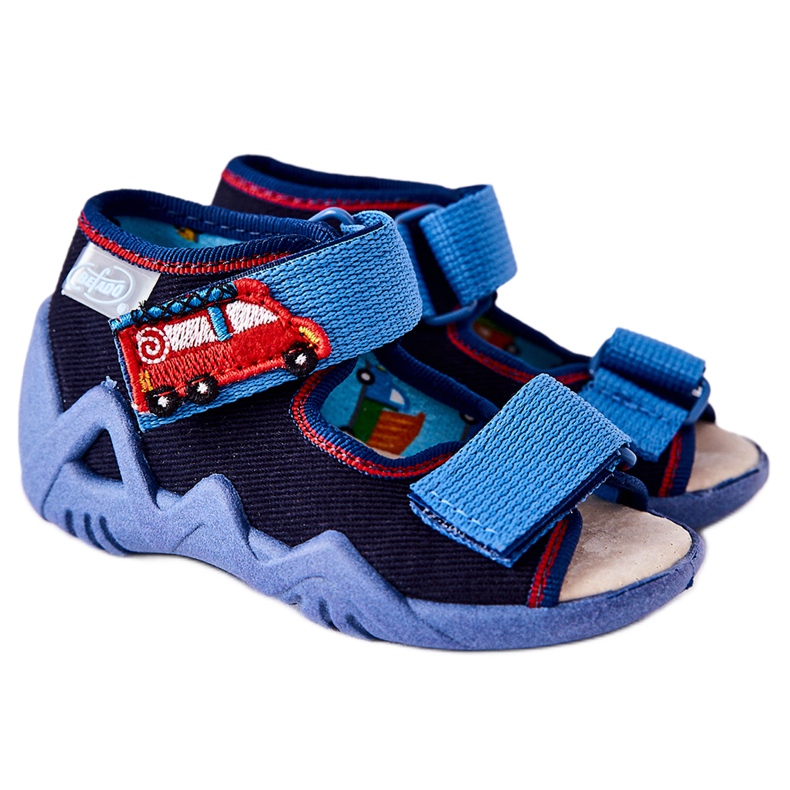 BEFADO S.A. Sandale Inblu Cu Velcro 350P014 Bleumarin albastru marin