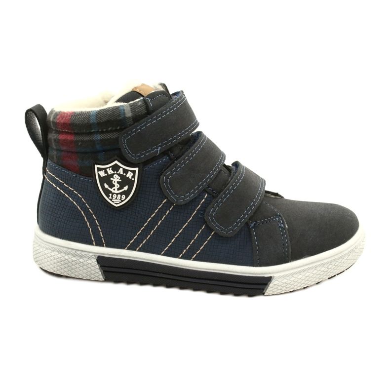 Pantofi sport izolați cu blană American Club GC24 / 21 Navy Blue albastru Pantofi sport izolați cu blană American Club GC24 / 21 Navy Blue albastru