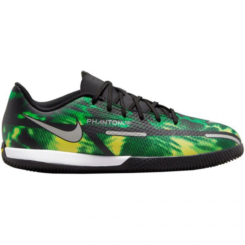 Pantofi de fotbal Nike Phantom GT2 Academy Ic Sw Jr DM0749 003 negru verde verde