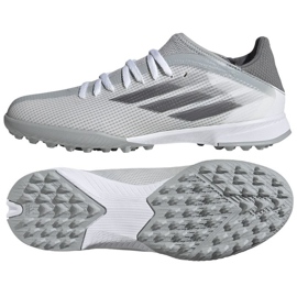 Ghete de fotbal Adidas X Speedflow.3 Tf Jr FY3322 gri nuanțe de gri Ghete de fotbal Adidas X Speedflow.3 Tf Jr FY3322 gri nuanțe de gri