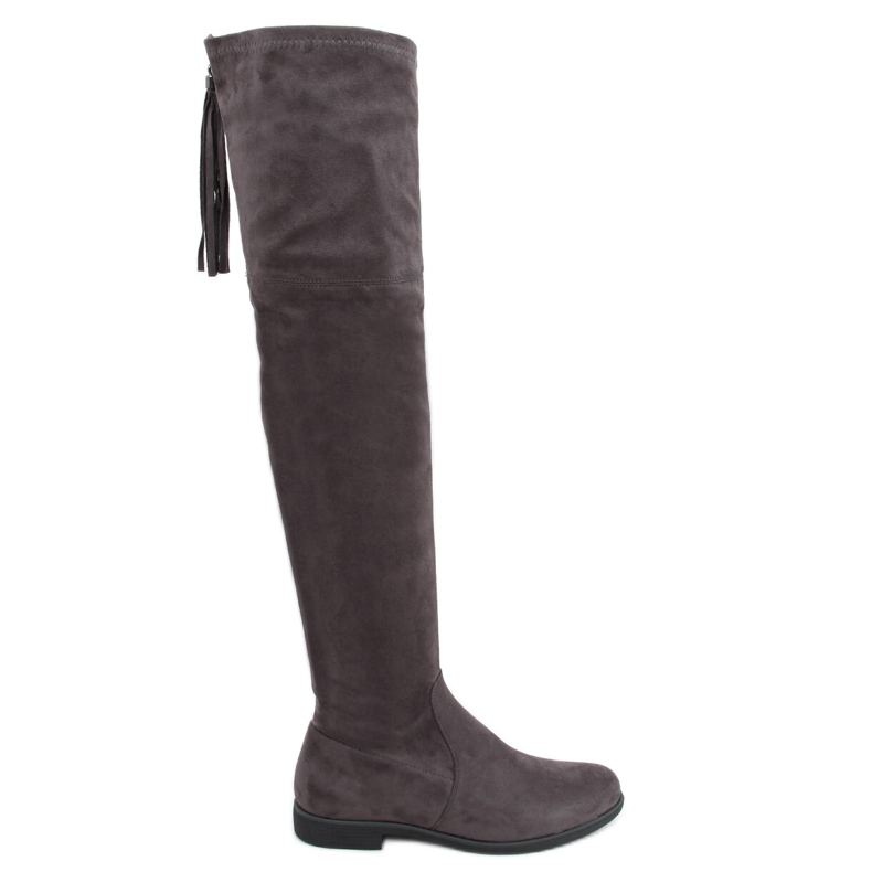 Cizme peste genunchi Toum Grey gri