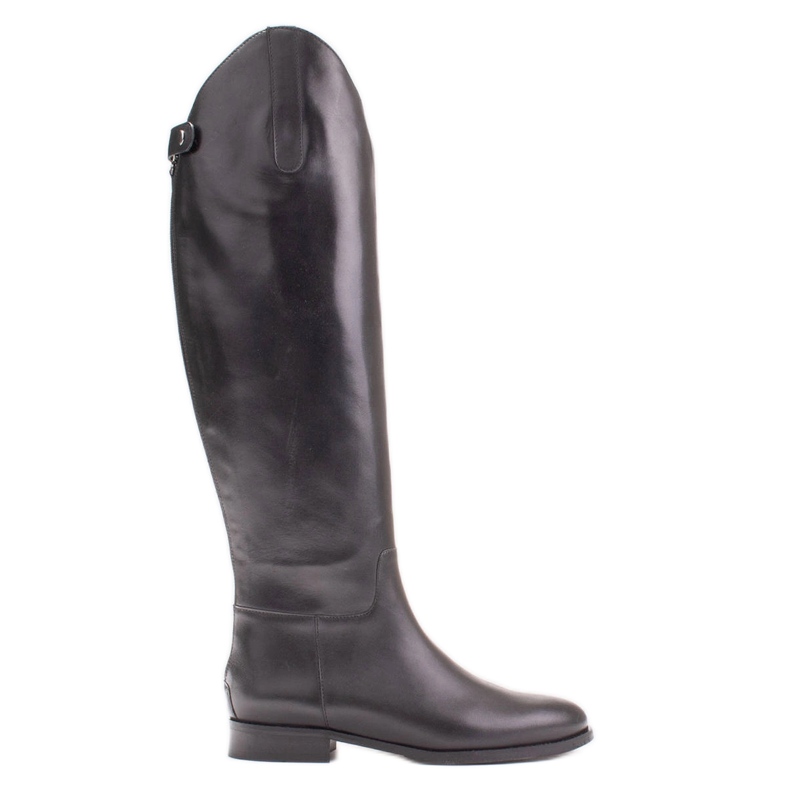 Marco Shoes Cizme cu fermoare și cauciuc elastic negru