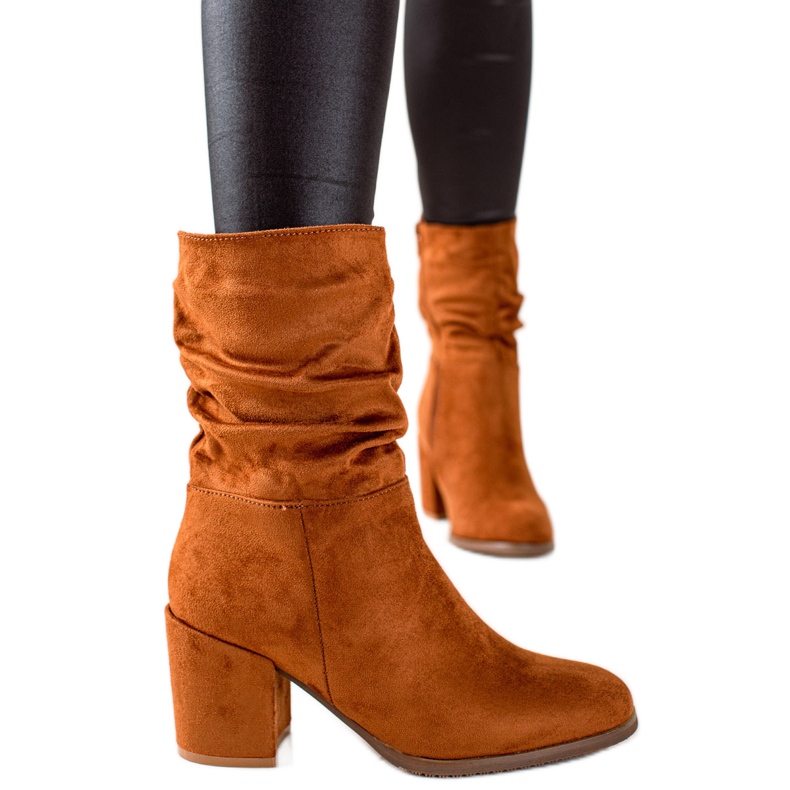 Evento Cizme înalte elegante maro Evento Cizme înalte elegante maro