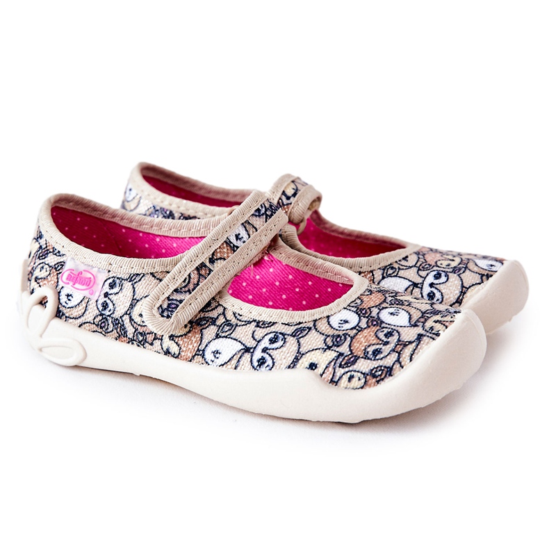 BEFADO S.A. Papuci balerina Befado Căprior 114X467 Bej maro