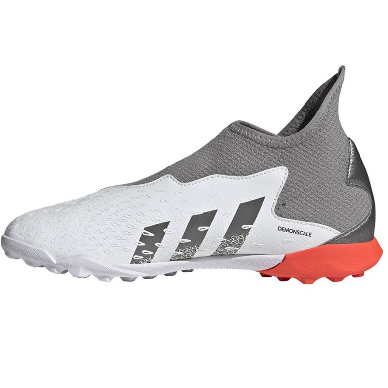 Ghete de fotbal Adidas Predator Freak.3 Ll Tf Jr FY7868 alb alb