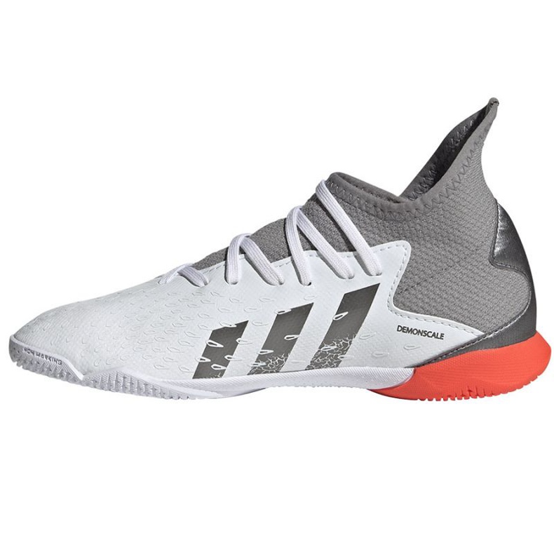 Ghete de fotbal Adidas Predator Freak.3 In Jr FY6286 gri, alb alb