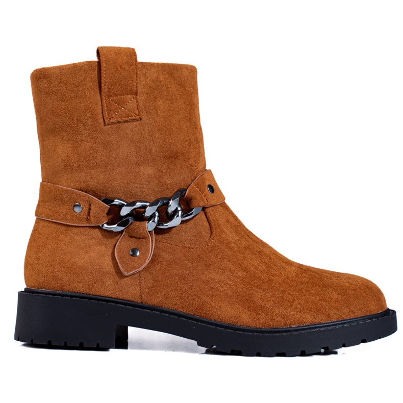 Weide Muncitori clasici din piele intoarsa portocale