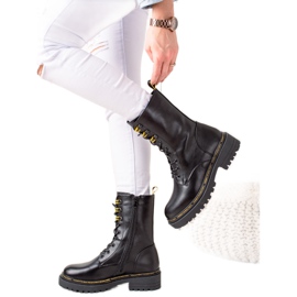 W. Potocki Mănuși negre Potocki negru