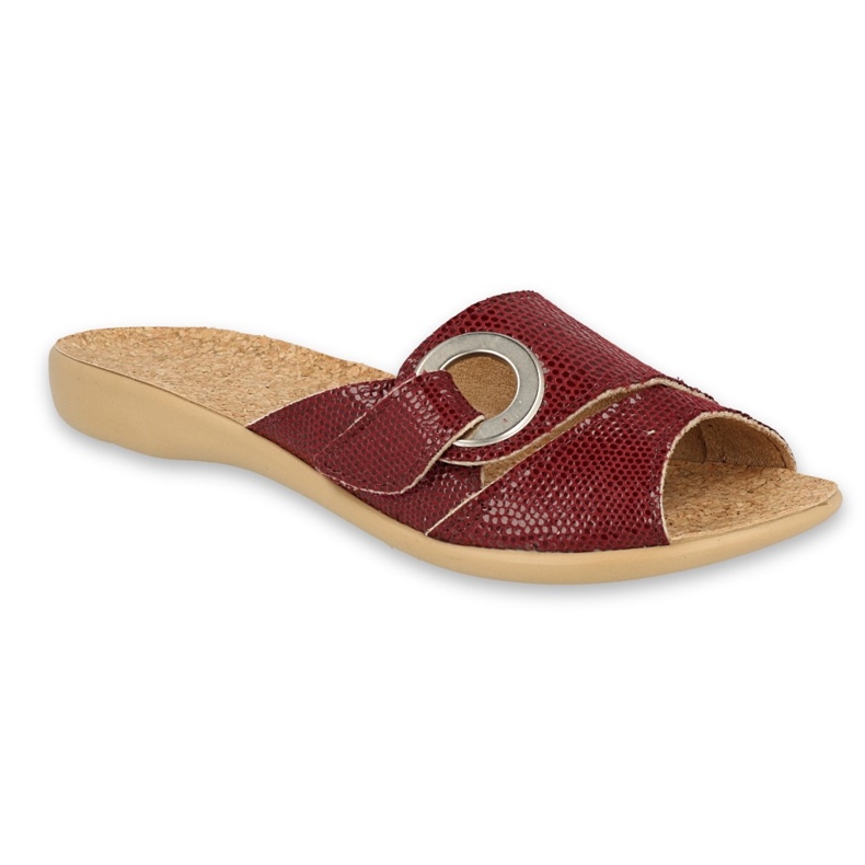 Pantofi dama Befado pu 265D021 maro roșu