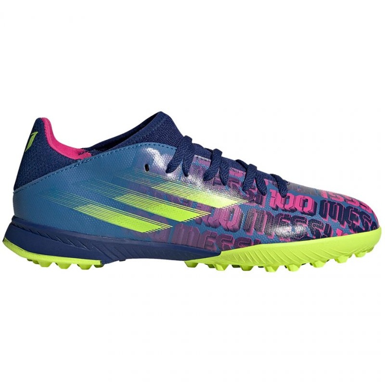 Ghete de fotbal Adidas X Speedflow Messi.3 Tf Jr FY6904 bleumarin, violet, albastru, multicolor albastru