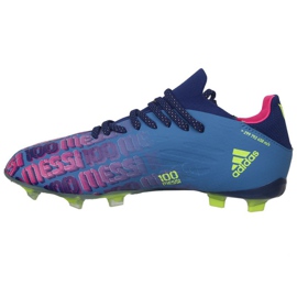 Ghete de fotbal Adidas X Speedflow Messi.1 Fg Jr FY6929 bleumarin, violet, albastru, multicolor albastru