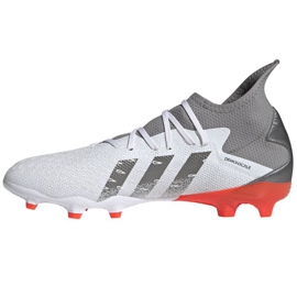 Ghete de fotbal Adidas Predator Freak.3 Fg M FY6276 gri, alb alb Ghete de fotbal Adidas Predator Freak.3 Fg M FY6276 gri, alb alb