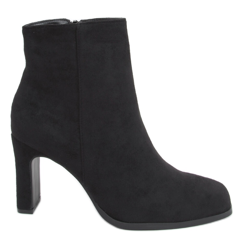 Tocuri înalte Madison Black Suede negru