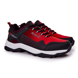 PE1 Pantofi sport bărbătesc Tied Red Grenberd negru roșu
