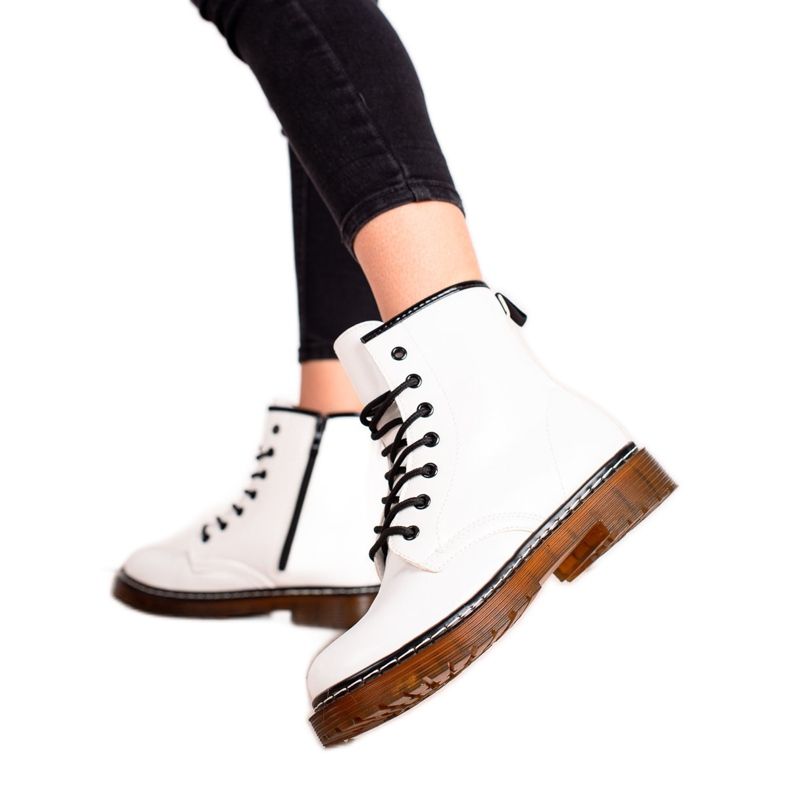 Lucky Shoes Trapperi albi confortabili Lucky Shoes Trapperi albi confortabili