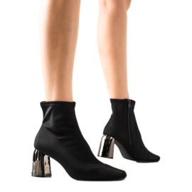 M.Daszyński Cizme de modă textilă negru