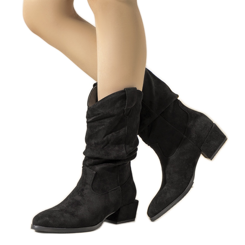 Cizme de cowboy Francis negre negru