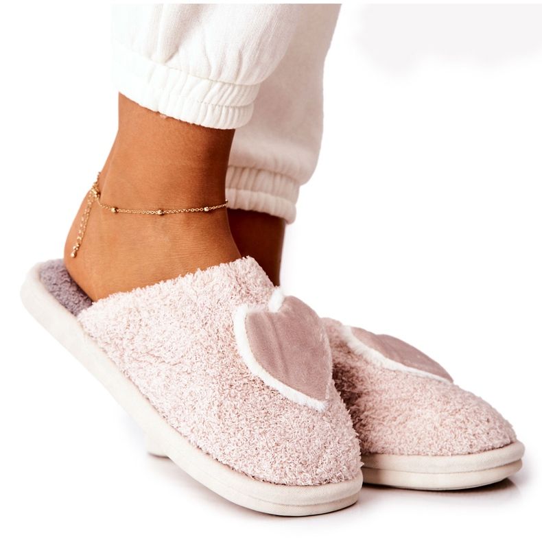 Papuci de damă bej Heartbeat gri