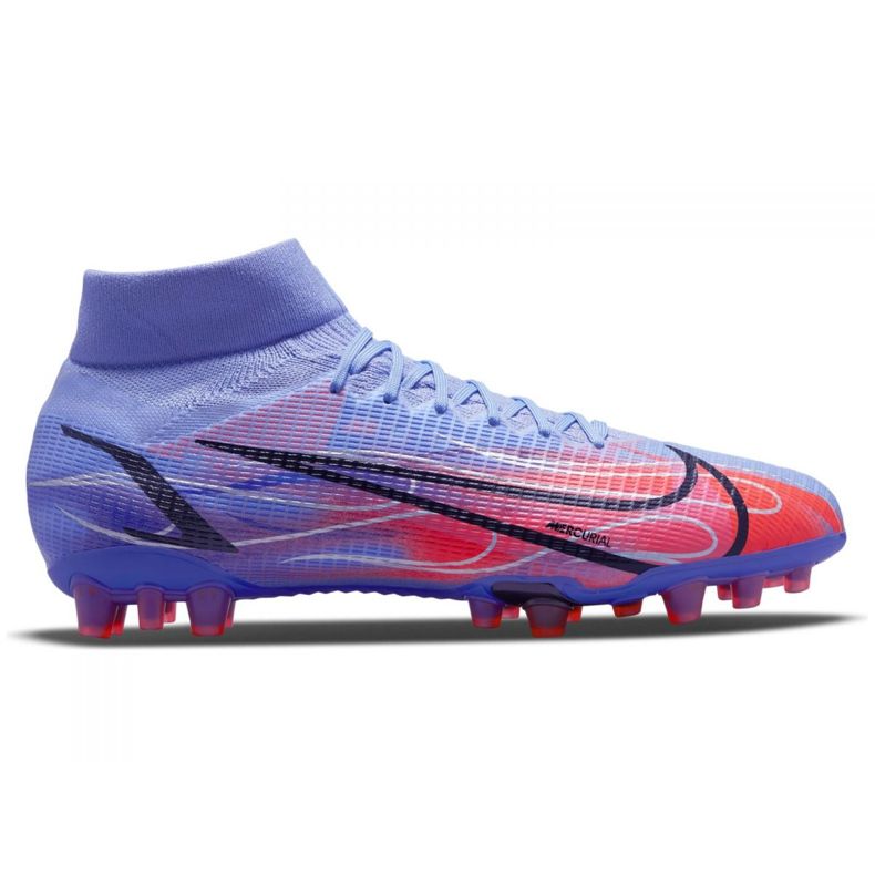 Pantofi de fotbal Nike Superfly 8 Pro Km Ag M DJ3978-506 violet-albastru albastru