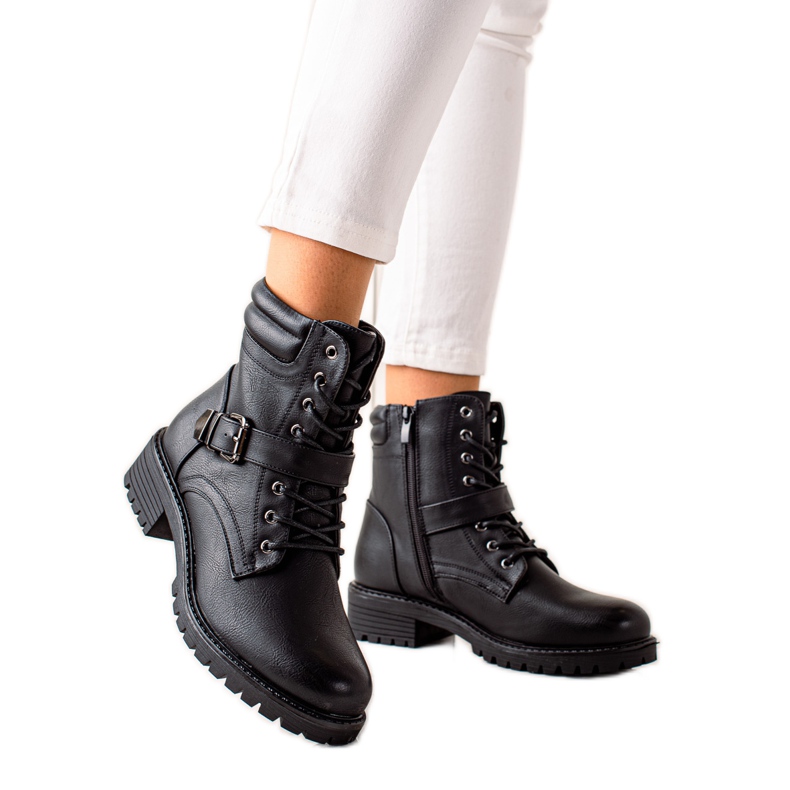 Anesia Paris Muncitori negri cu cataramă negru Anesia Paris Muncitori negri cu cataramă negru