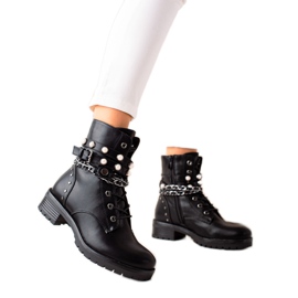 Bestelle Muncitori negri cu pietre de stras negru