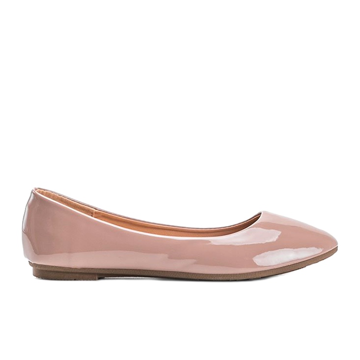 Diamantique Balerine lăcuite bej