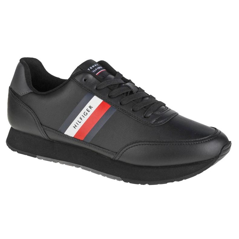 Pantofi Tommy Hilfiger Essential Runner Winter Leather M FM0FM03814-BDS ​​​​ negru