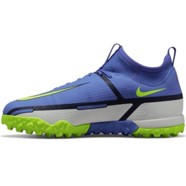 Pantofi de fotbal Nike Phantom GT2 Academy Df Tf Jr DC0818 570 albastru, alb, multicolor albastru