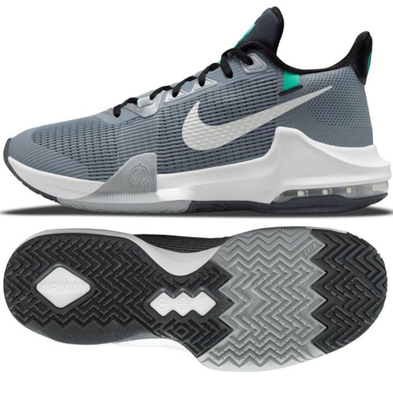 Pantof de baschet Nike Air Max Impact 3 M DC3725 002 gri nuanțe de gri