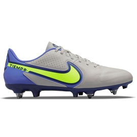 Pantofi de fotbal Nike Tiempo Legend 9 Academy SG-Pro Ac M DB0628-075 gri, albastru gri