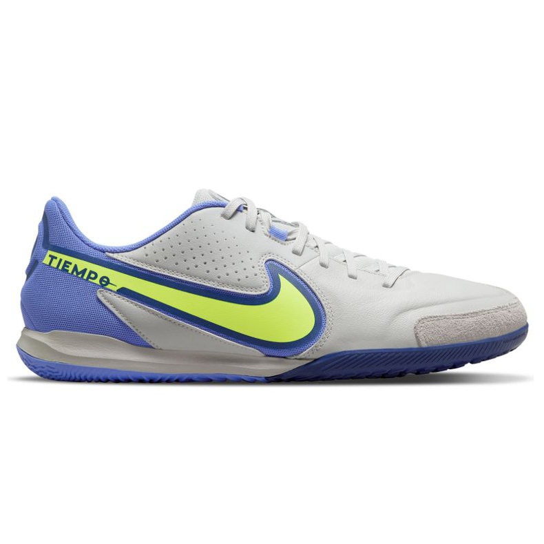 Pantofi de fotbal Nike Tiempo Legend 9 Academy Ic M DA1190-075 gri, albastru nuanțe de gri