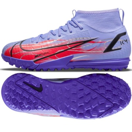 Pantofi de fotbal Nike Mercurial Superfly 8 Academy Km Tf Jr DB0935 506 multicolor violet